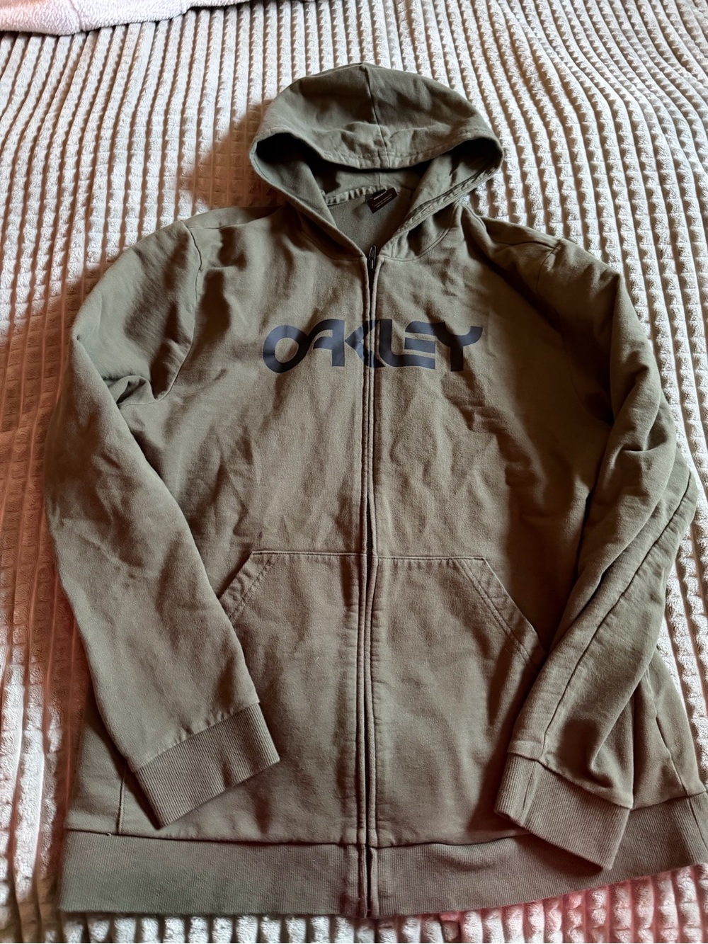 Oakley Men's Olive Full-Zip Hoodie Jacket
